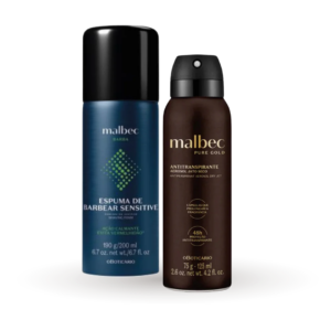 Conjunto Masculino Antitranspirante + Espuma de Barbear Malbec